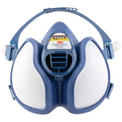 4277+, Respirator Mask, Filters Vapours, One Size