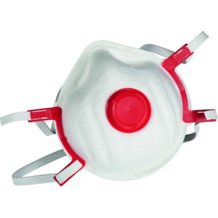 Affinity 1131 Disposable Mask, Valved, White, FFP3, Filters Solid Aerosols/Liquid Aerosols, Pack of 5
