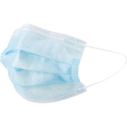 Surgical Masks, Type II, Disposable, Blue, One Size, Pk-50
