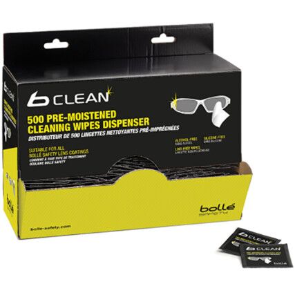 500 wipes, Lens Cleaning Wipes, For Use With Goggles & safety glasses