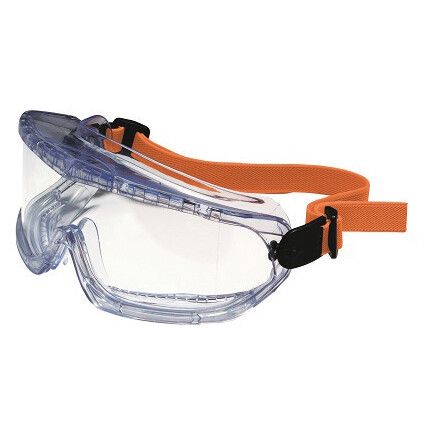 V-Maxx, Safety Goggles, Clear Lens, Full-Frame, Clear Frame, Indirect Ventilation, Impact-resistant