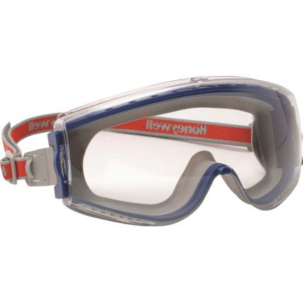 Maxxpro, Safety Goggles, Clear Lens, Full-Frame, Blue Frame, Indirect Ventilation, Anti-Fog/Scratch-resistant
