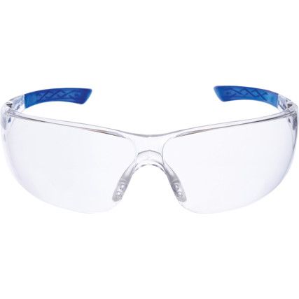Pacific, Safety Glasses, Clear Lens, Frameless, Clear Frame/Impact-resistant/UV-resistant