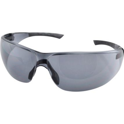 Pacific, Safety Glasses, Smoke Lens, Frameless, Black Frame,/Impact-resistant/Sun Glare/UV-resistant