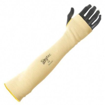 Nevada™, Cut Resistant Sleeve, Yellow, Para-aramid, 355mm, EN388 1, 3, 4, 3, Knit Cuff