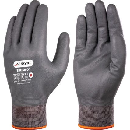 Tromso™, Cold Resistant Gloves, Black, Acrylic/Nylon Liner, Nitrile Foam Coating, Size L
