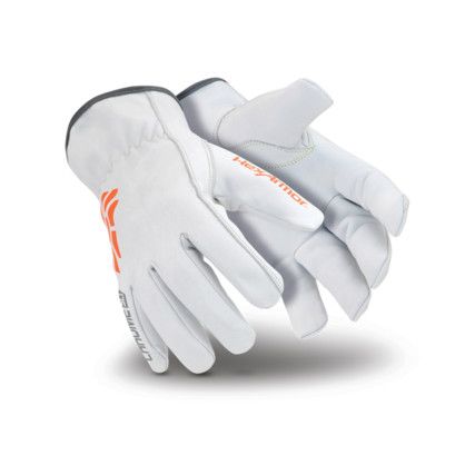 Chrome SLT®, Heat Resistant Safety Gloves, White, Leather, Size 9