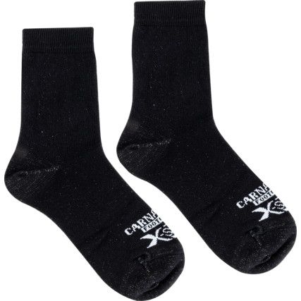 Socks, Women, Black, Silver Fibre, Size 3-7
