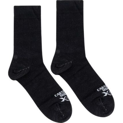 Socks, Men, Black, Silver Fibre, Size 6-11