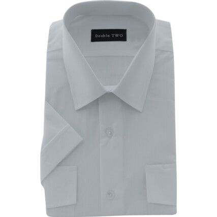 Men's 16.5in Short Sleeve White Pilot Shirt
