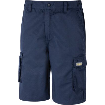 Cargo Shorts, Navy Blue, 34" Waist, Polycotton