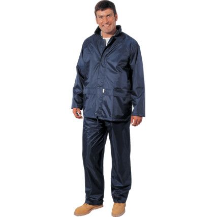 Weatherwear Jacket, Men, Navy Blue, Nylon/PVC, M