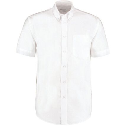 KK350 Men's 15.1/2in Short Sleeve White Oxford Shirt