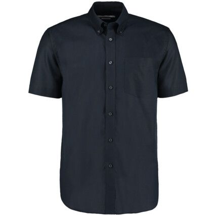 KK350 Men's 15in Short Sleeve Navy Oxford Shirt