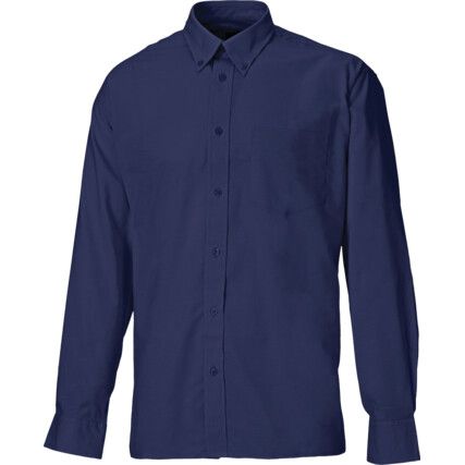 KK351 Men's 15in Long Sleeve Navy Oxford Shirt