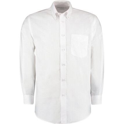 KK351 Men's 15in Long Sleeve White Oxford Shirt