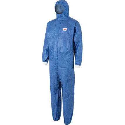 4532+, Chemical Protective Coveralls, Disposable, Type 5/6, Blue, SMS Nonwoven Fabric, Zipper Closure, Chest 43-45", XL