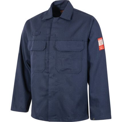 Bizweld, Welders Jacket, Navy Blue, Cotton, 3XL