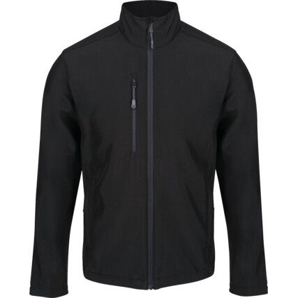 Soft Shell Jacket, Reusable, Men, Black, Polyester, M