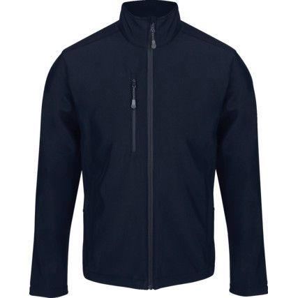 Soft Shell Jacket, Reusable, Men, Navy Blue, Polyester, L