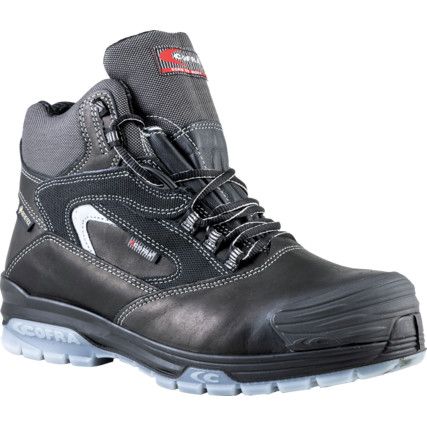 Valzer Black, Mens Safety Boots Size 5, Black, Leather, Waterproof, Composite Toe Cap