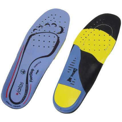 Neutralizer, High Arch Insole, Unisex, Yellow/Blue, EVA Polyester, High Arch, Size 48-50