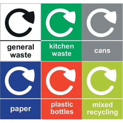 Recycling Stickers (Pack of 6)