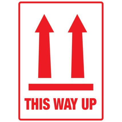 108x79mm THIS WAY UP LABELS (ROLL-500)