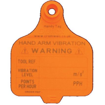 Amber Front Self Write Vibration Tags