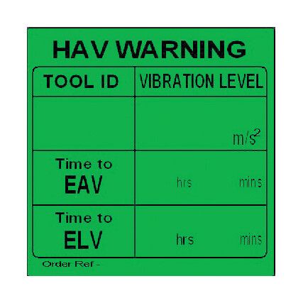 Green Hav Self Write EAV & ELV Adhesive Labels 51mm x 27mm