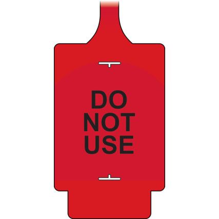 TGF0550R AssetTag Flex - Do Not Use 1 - Red - Pack of 50