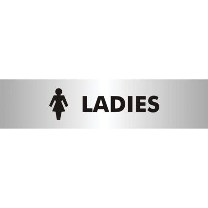Office Sign Ladies 190mm x 45mm Peel And Stick