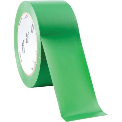 Adhesive Floor Marking Tape, Vinyl, Green, 50mm x 33m