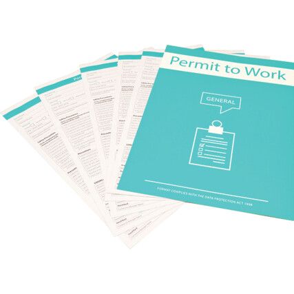 PERMIT TO WORK BOOK - GENERAL (PACK OF 10)