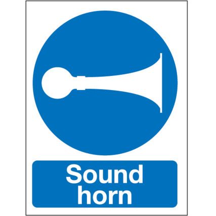 Sound Horn Rigid PVC Sign 420mm x 594mm