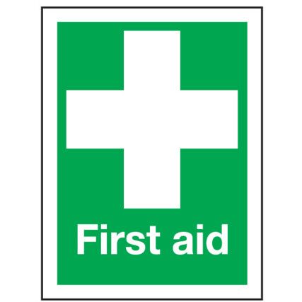 First Aid Vinyl Sign 200mm x 300mm
