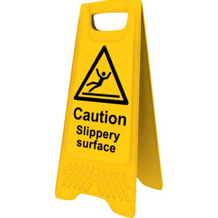 Slippery Surface A-Frame Caution Sign 300mm x 620mm