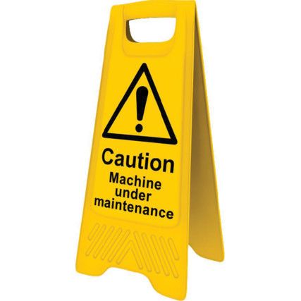 Machine Under Maintenance A-Frame Caution Sign 300mm x 620mm