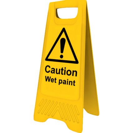 Wet Paint A-Frame Caution Sign 300mm x 620mm