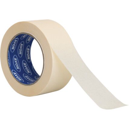 Automotive Masking Tape, Crepe Paper, 50mm x 50m, Cream