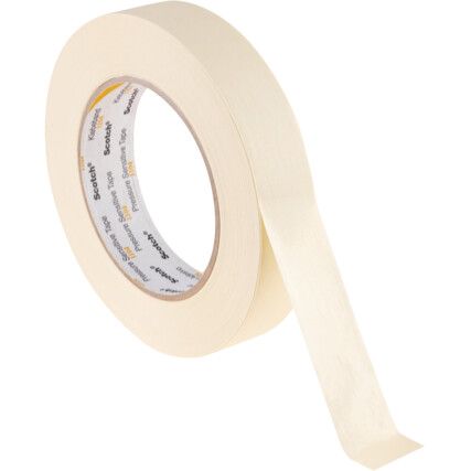 1104 Masking Tape, Crepe Paper, 24mm x 50m, Cream