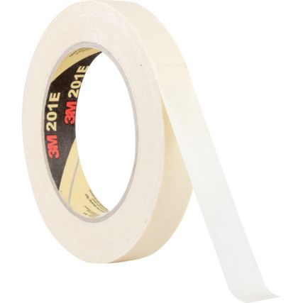 201E Premium Masking Tape, Crepe Paper, 18mm x 50m, Cream