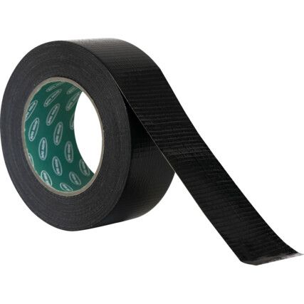 Duct Tape, Polyethylene Coated Cloth, Black, 50mm x 50m