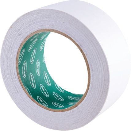 Double Sided Tape, Tissue, White, 50mm x 33m