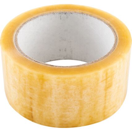 Packaging Tape, Cellulose, Clear, 50mm x 66m