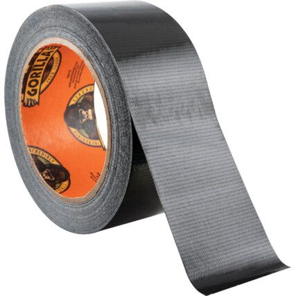Duct Tape, Polyethylene Coated Cloth, Black, 48mm x 11m