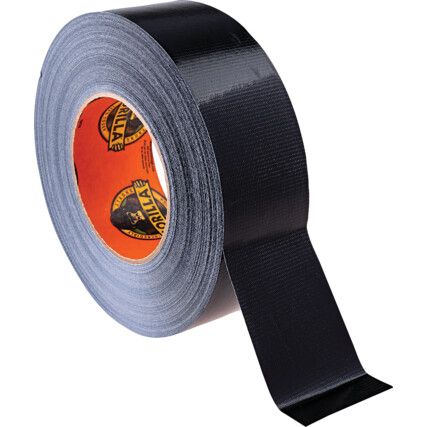 Duct Tape, Polyethylene Coated Cloth, Black, 48mm x 32m