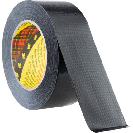 Scotch® 2903 Duct Tape, Polyethylene Coated Cloth, Black, 48mm x 50m