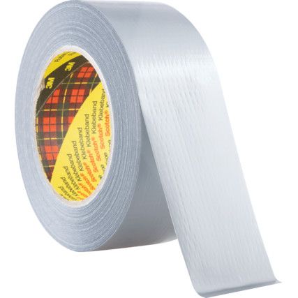Scotch® 2903 Duct Tape, Polyethylene Coated Cloth, Silver, 48mm x 50m
