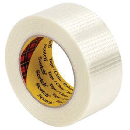 Scotch® 8959 Packaging Tape, Polypropylene, Clear, 50mm x 50m